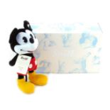 A Steiff Mickey Mouse, limited edition number 1130/2000, 24cm high, with certificate, boxed.