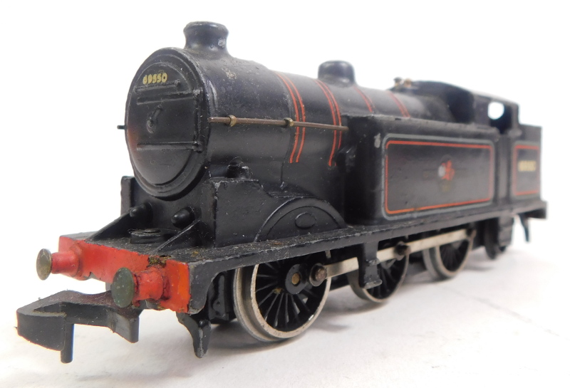 A Hornby Dublo three rail class N2 tank locomotive, 0-6-2, 69550, in BR black, in associated box. - Image 2 of 2