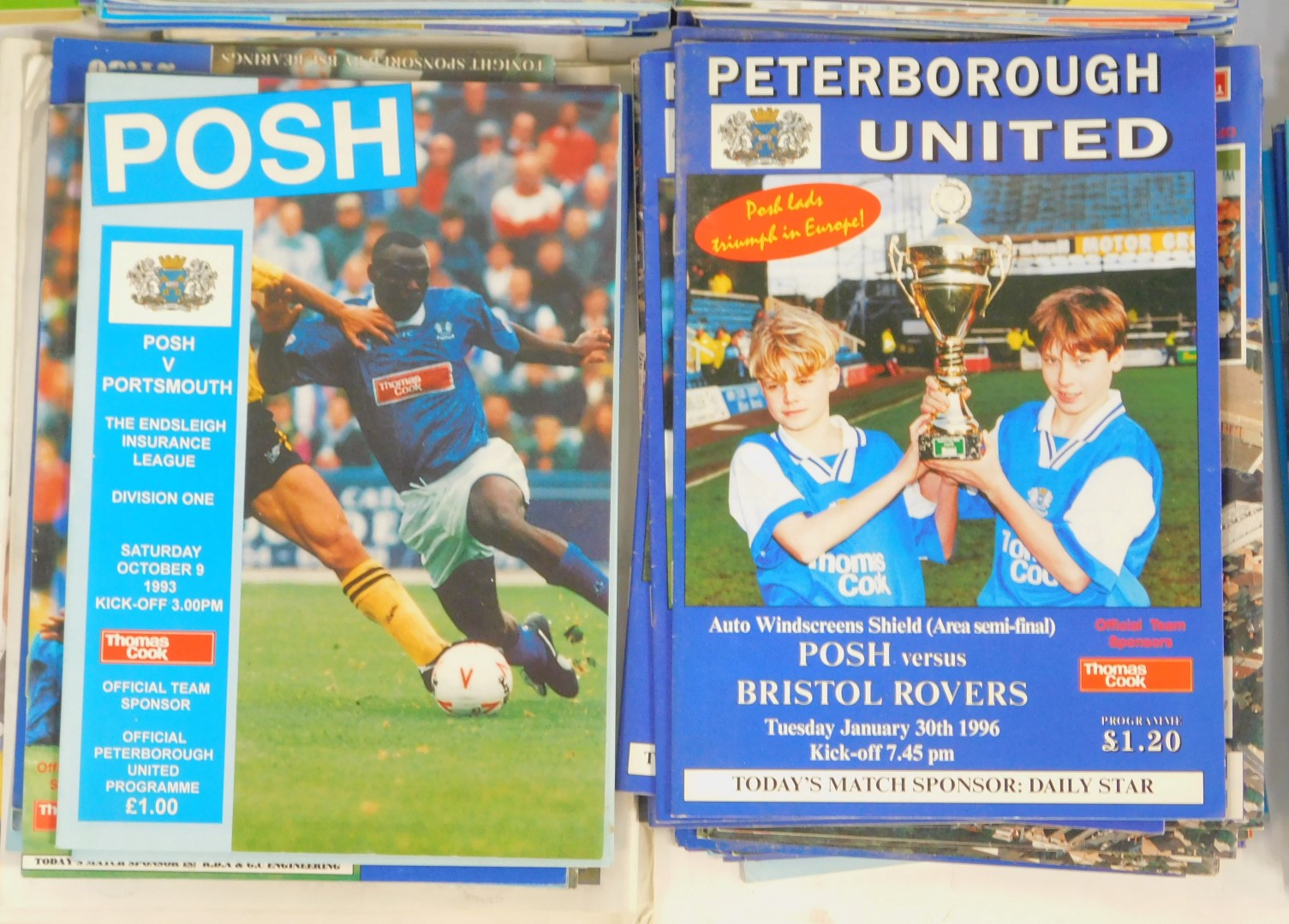 Various football programmes 1980s, 1990s and early 2000s, including Peterborough United, etc. (a - Image 3 of 3