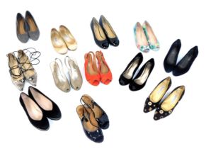 Various lady's shoes, predominantly sizes 4 and 4½, to include a pair of Jimmy Choo, ballet flats,