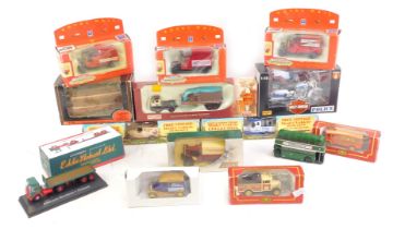 Various boxed diecast cars, to include Eddie Stobart Atkinson Borderer flatbed, Corgi Weymann