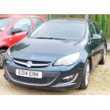 A Vauxhall Astra SRI Estate car, Registration EO14 ERK, automatic, petrol, 1600cc, five door, green,