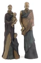 Two Soul Journeys figures from the Tribes...The Journey Home Maasai Collection, comprising The