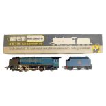 A Wrenn Railways OO gauge locomotive and tender, 4-6-2, City of Glasgow, blue BR, 46242, boxed.