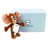 A Steiff Jerry soft toy, limited edition number 1070/2000, 20cm high, with certificate, boxed with