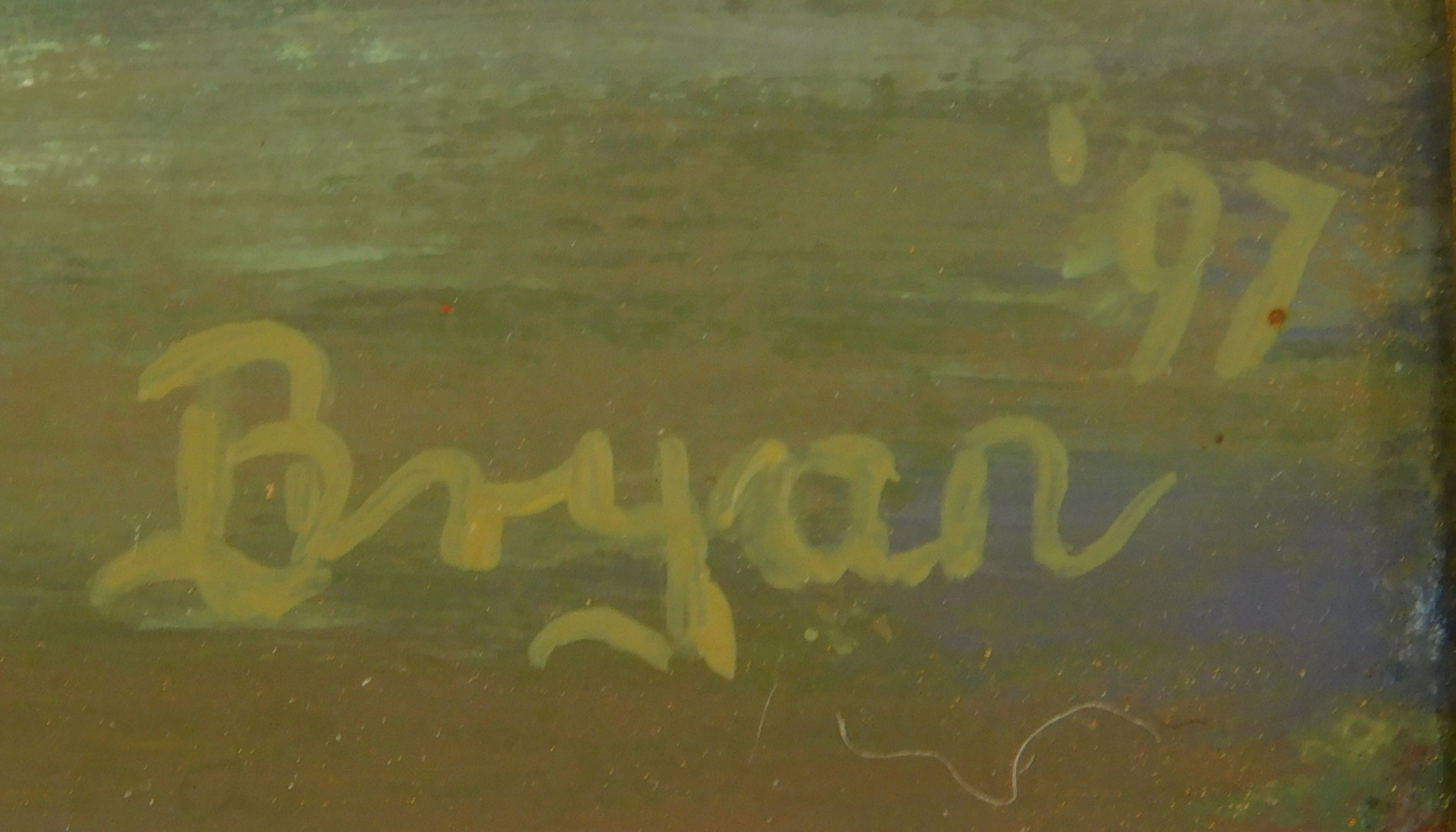Bryan (20thC School). Scotney, Kent, oil on board, signed and dated 97, 35cm x 49cm. - Image 3 of 3