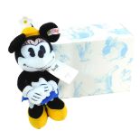 A Steiff Minnie Mouse mohair soft toy, limited edition number 906/2000, 24cm high, with certificate,