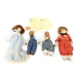 Two Image Cape Town porcelain slip cast dolls, Toto, limited edition number 38/300, and Tembi,