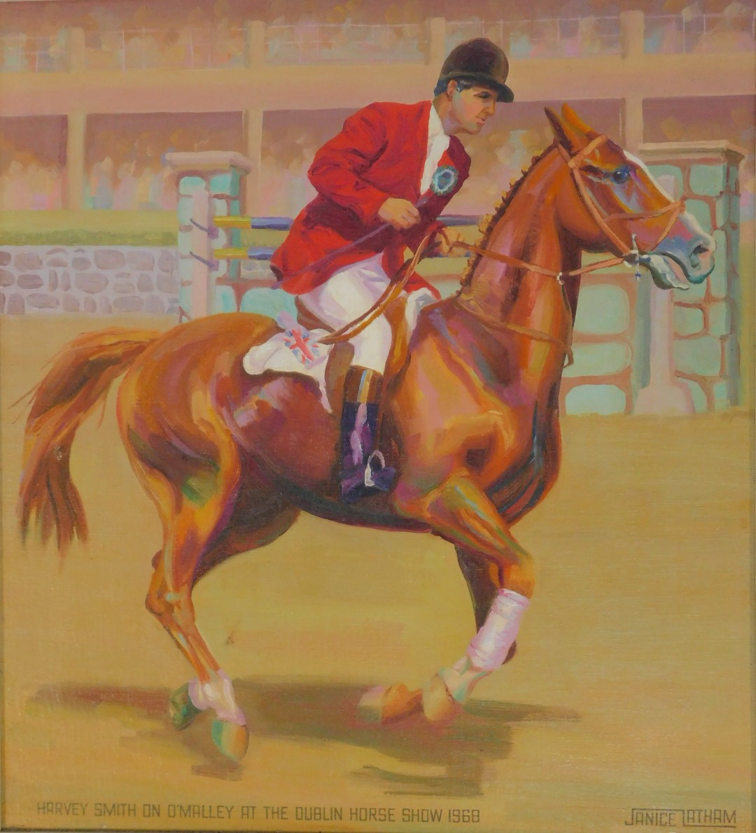 Janice Latham (20thC School). Horse riding, oil on canvas, comprising Marion Coakes on Stroller at - Image 5 of 7