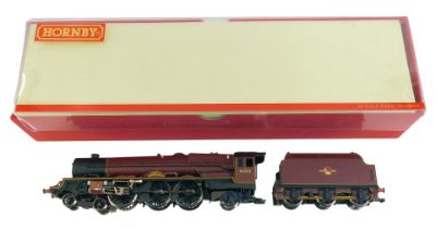 A Hornby OO gauge locomotive and tender, burgundy livery, Princess Margaret Rose, 46203, boxed.