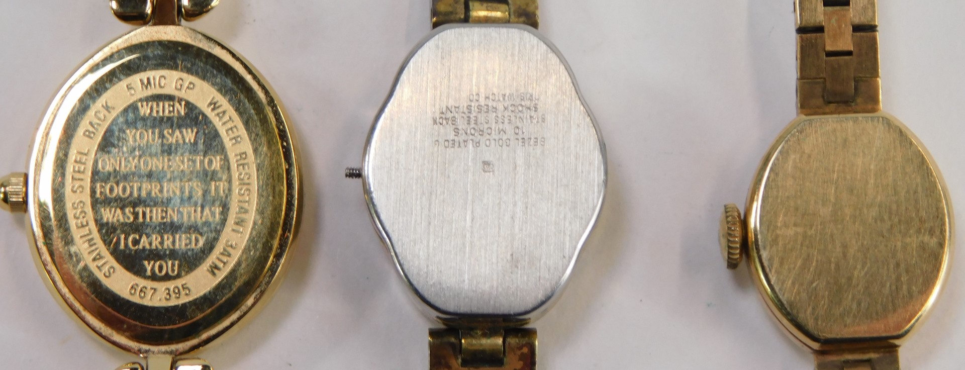A collection of wristwatches, comprising a 1940s wristwatch, with black painted dial and numeric - Image 5 of 7