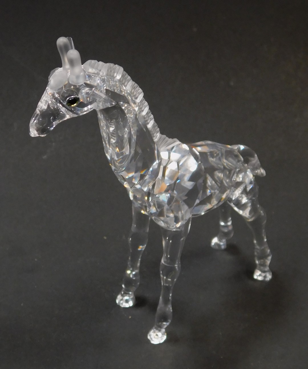 A Swarovski crystal figure modelled as a giraffe, 14cm high, boxed, together with two further boxes, - Image 3 of 3