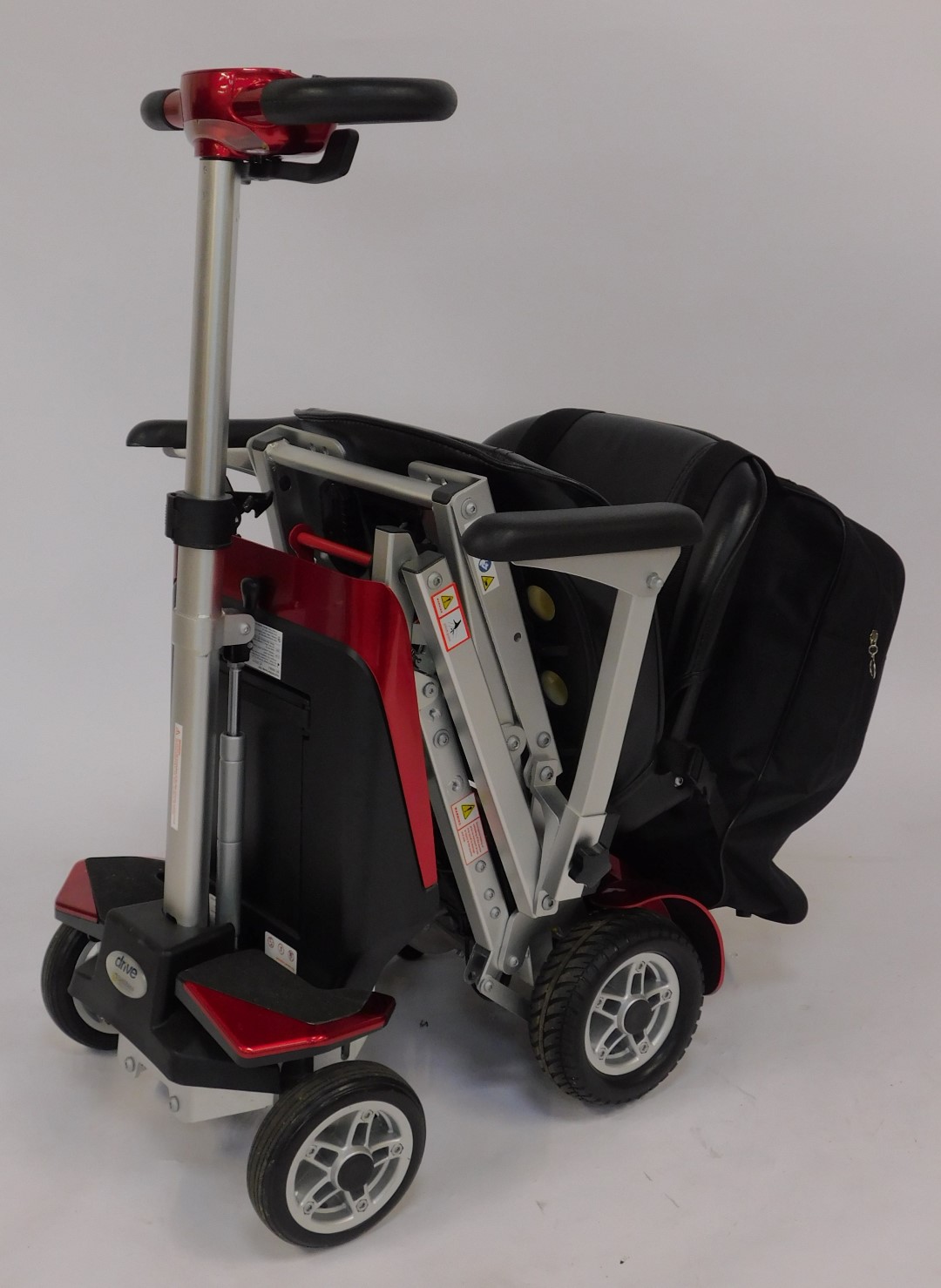A Drive Auto Fold Elite scooter, in red, S3026-2. - Image 4 of 5