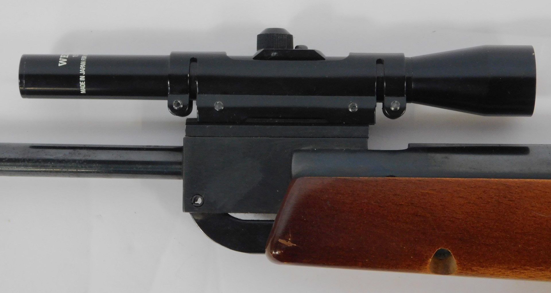 A Webley Vulcan air rifle, .22 calibre, with 15x15 scope. - Image 3 of 5