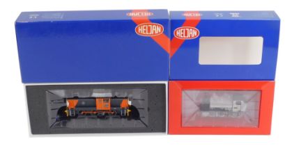 A Heljan OO gauge locomotive, class 14, 14007 load haul, boxed, together with a GWR 0-6-0 ST, in