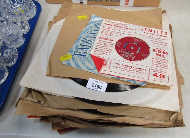 A group of records, Rikki Henderson Stay, His Master's Voice and others. (a quantity)