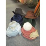 Various lady's clothing, comprising hats, gloves, etc. (1 box)