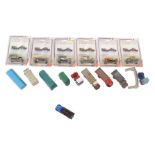 Diecast vehicles, comprising five classic car packs, diecast playworn wagon, truck, etc. (1 box) ¦