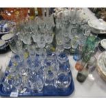 Various glassware, comprising tumblers, Portmeirion style tumblers, Coronation tumbler, etc. (3