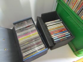 Two CD cases and contents, to include What Takes the Heart, Love Songs, Now 41, The Beach Boys,