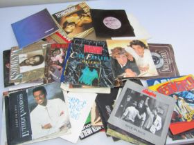 A group of 45rpm singles, including Prince, The Stranglers, Luther Vandross, S'Express, Wham!, Wet