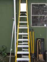 A Safe Use Lyte electrical step ladder, and another. (2)