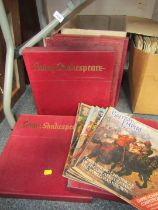 A group of Living Shakespeare packs, British Empire magazines. (2 boxes)