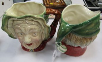 Two Beswick pottery character jugs, modelled as Scrooge and Sairey Gamp.
