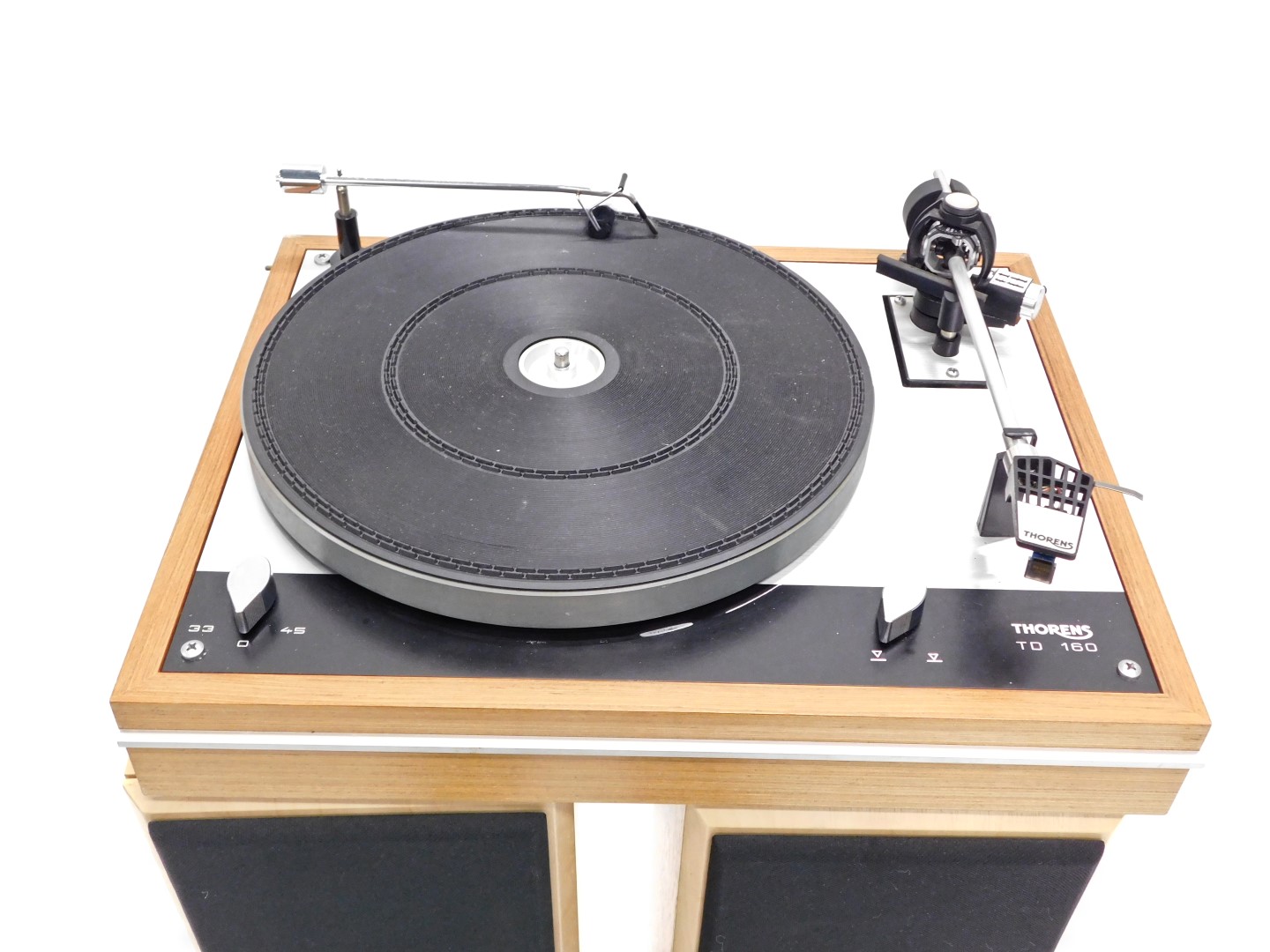 A Thorens TD160 turntable, and a pair of AE speakers. - Image 2 of 6