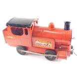 A Tri-ang Puff Puff red toy train, 47cm long overall.