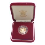 A Royal Mint Queen's Golden Jubilee 2002 gold proof half sovereign, in presentation case with certif