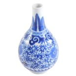 A 20thC blue and white Chinese vase, 14cm high.
