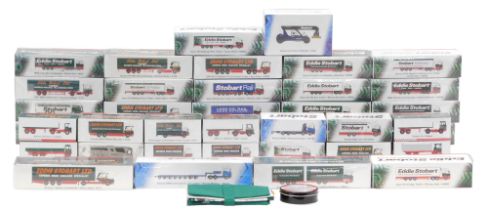 A comprehensive collection of Atlas Editions Eddie Stobart lorries, mainly in original cellophane w