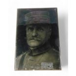 A JH Barratt & Co Ltd ceramic portrait tile, of General Foch.
