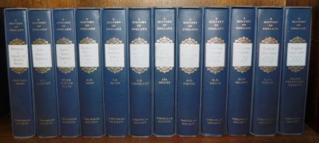 A History of England, various volumes, published by The Folio Society, hardback with individual slip