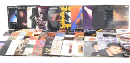 A quantity of LP records, to include Pink Floyd, compilations, ABBA, Van Halen, ACDC, etc. (2 boxes)