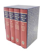 Notable Historical Trials, volumes 1-4 published by The Folio Society, comprising Socrates to the Gu