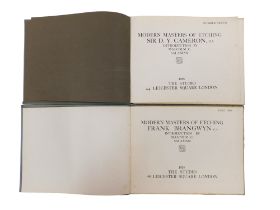 Two Modern Masters of Etching publications, Sir D Y Cameron and Frank Brangwyn.