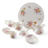 A quantity of Royal Crown Derby Posies pattern ceramics, to include a strainer, jug, platter, etc.,