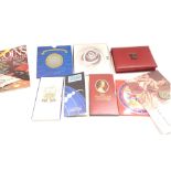 Various coins and coin packs, comprising The 2001 Victorian anniversary crown, Transatlantic Wireles