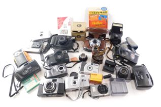 A quantity of Canon and other cameras, etc.