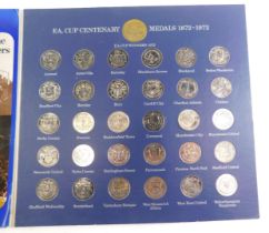 A full set of 1972 FA cup centenary Esso petrol medallions.