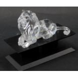 A Swarovski crystal Annual Edition 1995 Inspirational Africa seated lion, 12cm wide, boxed with cert