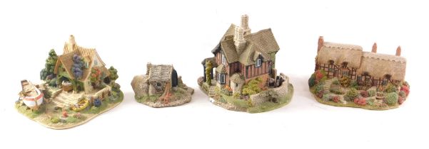 Four Lilliput Lane cottages, to include Chatsworth View, Ann Hathaway's, one unnamed, and Fisherman'