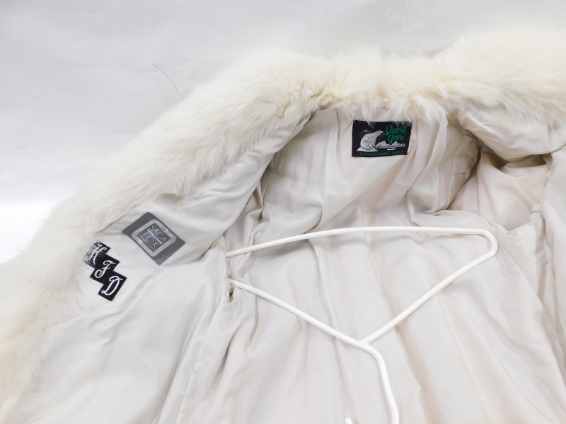 A Saga fox fur jacket, label for David Green, Anchorage USA. - Image 2 of 2