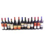 A quantity of red wine, to include Bordeaux, Terrasse Du Comte, Cote du Roussillon, etc.