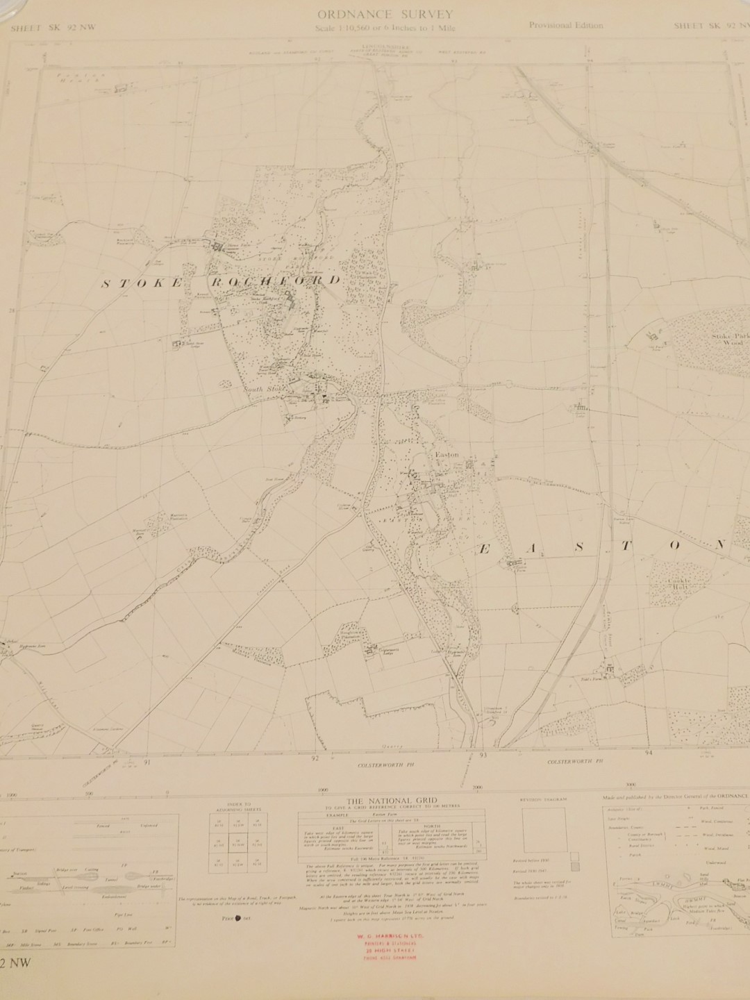 A group of Lincolnshire provincial O/S maps mainly Grantham and surrounding area, circa 1956 and 195 - Image 10 of 10