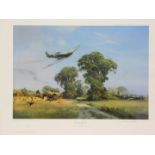 After Frank Wooton. Down on the Farm (Battle of Britain), limited edition signed print, 58cm x 74cm.