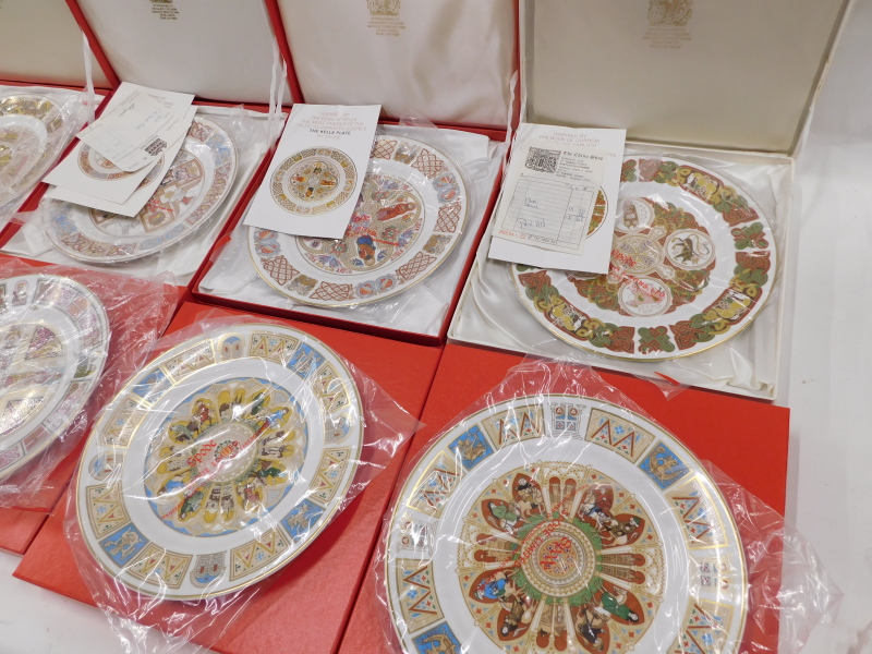 A collection of ten Spode porcelain plates, each related to an ecclesiastical building, to include T - Image 2 of 3