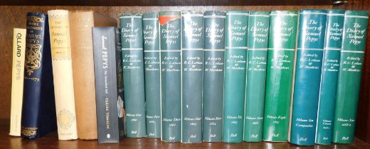 Various works relating to Samuel Pepys, to include Further Correspondence of Samuel Pepys 1662-1679